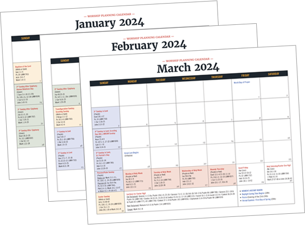 2024 Worship Planning Calendar – Discipleship Ministries Store