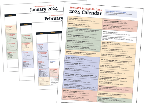 2024 Worship Calendar Bundle – Discipleship Ministries Store